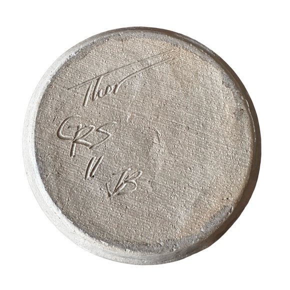 Handcrafted Stoneware Wine Chiller Cooler Bucket 10” Artisan Signed - Picture 6 of 6